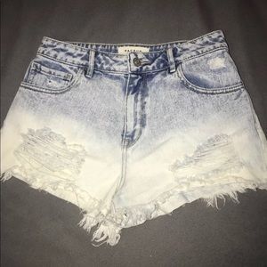 High waisted shorts